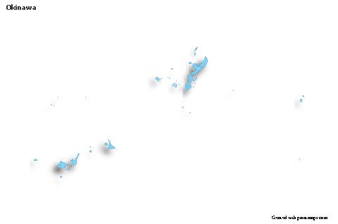 Sample Maps for Okinawa (blue,outline,shadowy)