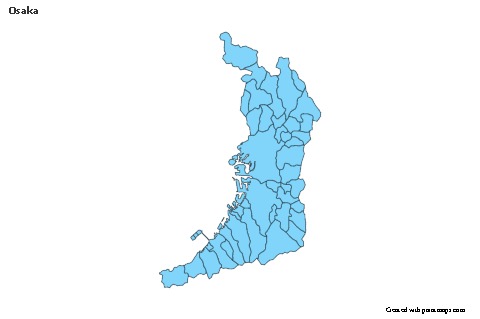 Exemplos de mapas para Osaka (azul)