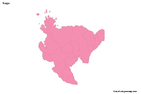 Mapas de muestra para Saga (rosa,contorno)