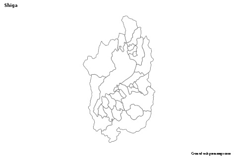 Mapas de muestra para Shiga (blanco-negro)