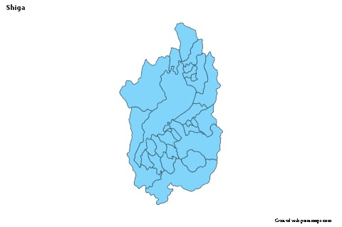 Mapas de muestra para Shiga (azul)