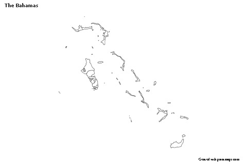 Mapas de muestra para Las Bahamas (blanco-negro)