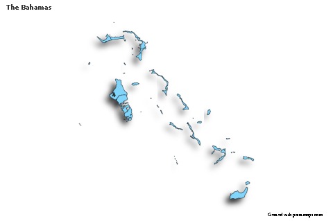 Mapas de muestra para Las Bahamas (azul,sombrío)