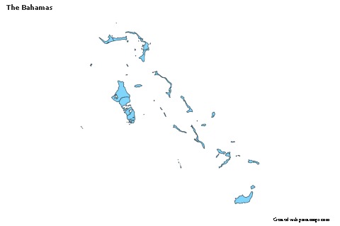 Mapas de muestra para Las Bahamas (azul)