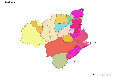 Sample Maps for Tokushima (colored)