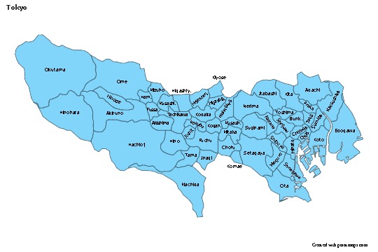 Sample Maps for Tokyo (blue)