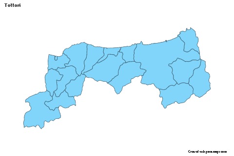 Mapas de muestra para Tottori (azul)