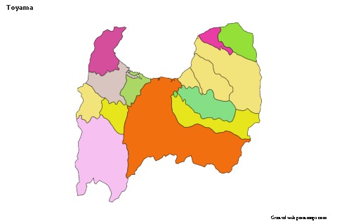 Sample Maps for Toyama (colored)