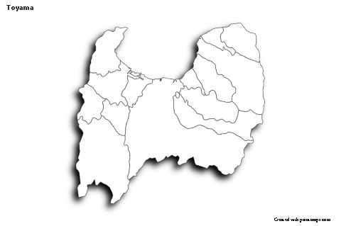 Sample Maps for Toyama (black-white,shadowy)