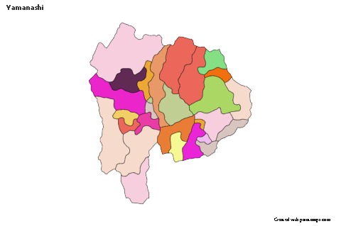 Sample Maps for Yamanashi (colored)