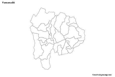 Sample Maps for Yamanashi (black-white)