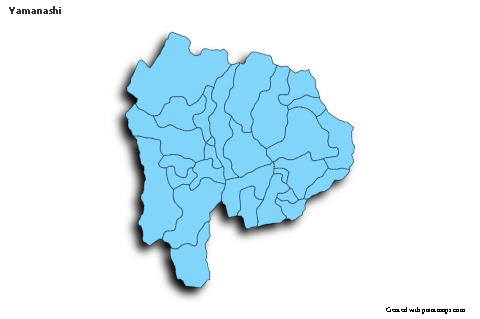 Sample Maps for Yamanashi (blue,shadowy)