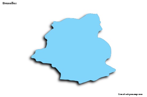 Sample Maps for Bruxelles (blue,outline,shadowy)