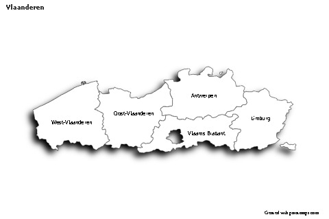 Sample Maps for Vlaanderen (black-white,shadowy)