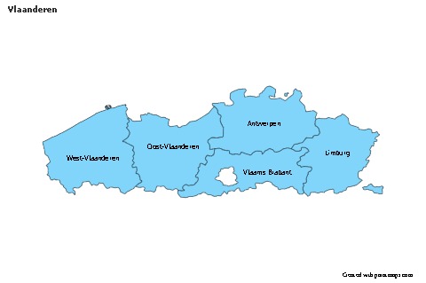 Sample Maps for Vlaanderen (blue)