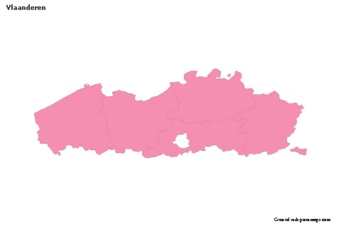 Sample Maps for Vlaanderen (pink,outline)