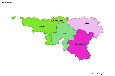 Sample Maps for Wallonie (colored)