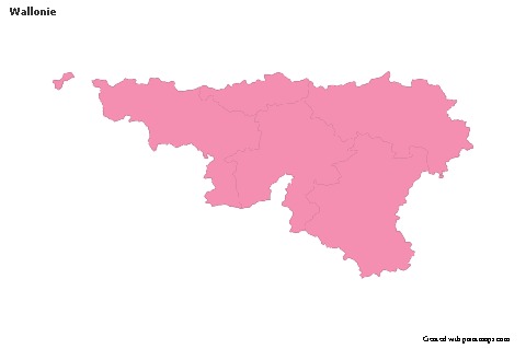 Sample Maps for Wallonie (pink,outline)