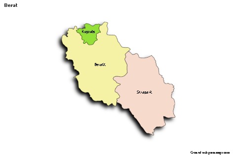 Berat için Örnek Haritalar (renkli,gölgeli)