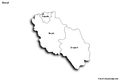 Berat için Örnek Haritalar (siyah-beyaz,gölgeli)