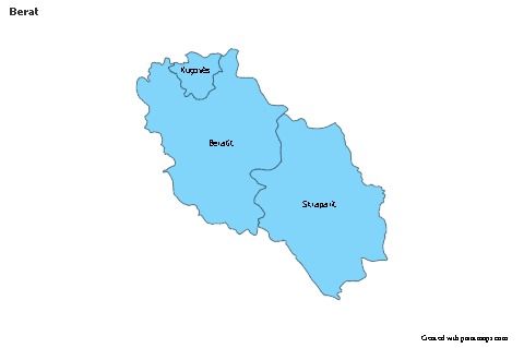 Berat için Örnek Haritalar (mavi)
