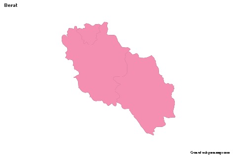 Berat için Örnek Haritalar (pembe,anahat)