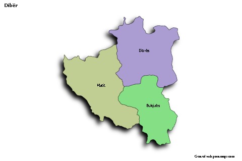 Sample Maps for Dibër (colored,shadowy)