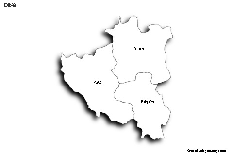 Sample Maps for Dibër (black-white,shadowy)