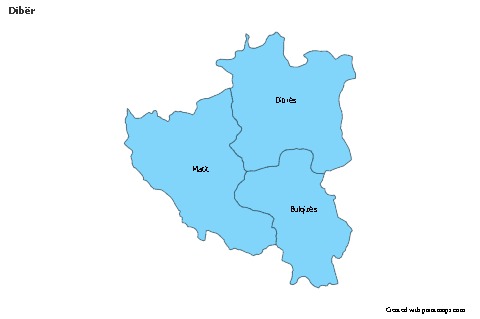 Sample Maps for Dibër (blue)