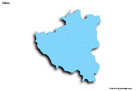 Sample Maps for Dibër (blue,outline,shadowy)