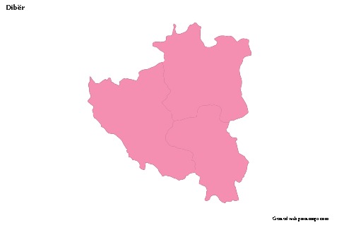 Sample Maps for Dibër (pink,outline)