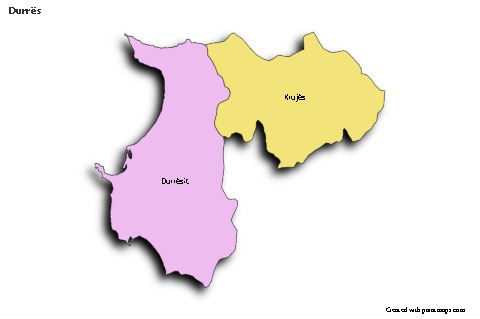 Sample Maps for Durrës (colored,shadowy)