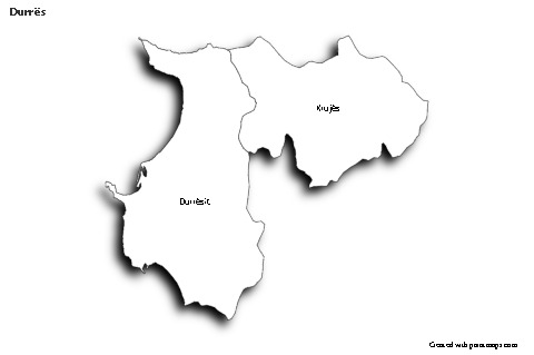 Sample Maps for Durrës (black-white,shadowy)