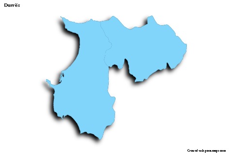 Sample Maps for Durrës (blue,outline,shadowy)
