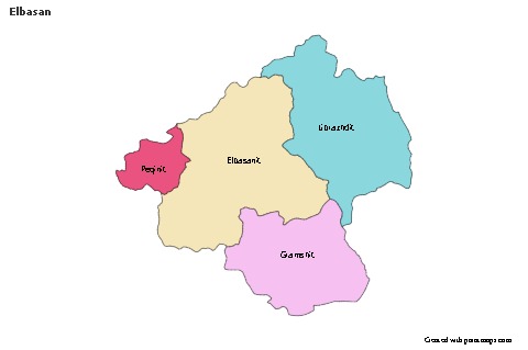 Sample Maps for Elbasan (colored)