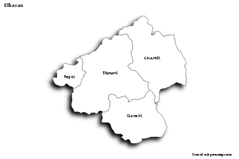 Sample Maps for Elbasan (black-white,shadowy)