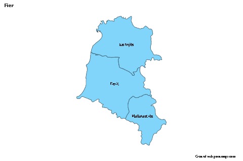 Sample Maps for Fier (blue)