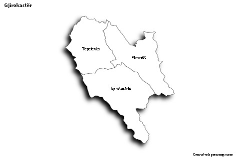 Sample Maps for Gjirokastër (black-white,shadowy)