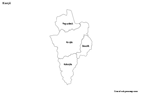 Sample Maps for Korçë (black-white)