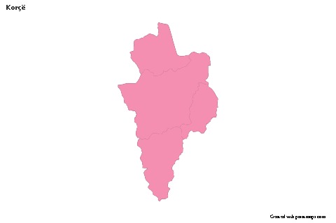 Sample Maps for Korçë (pink,outline)