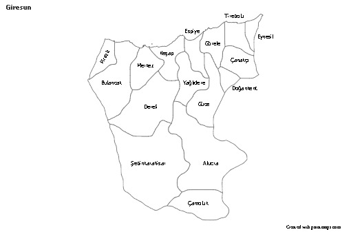 Sample Maps for Giresun (black-white)