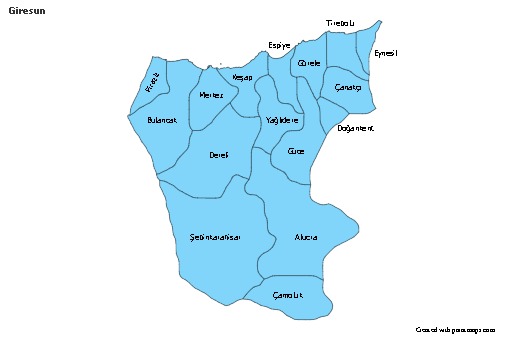 Sample Maps for Giresun (blue)