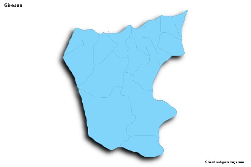 Sample Maps for Giresun (blue,outline,shadowy)