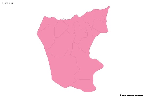 Sample Maps for Giresun (pink,outline)