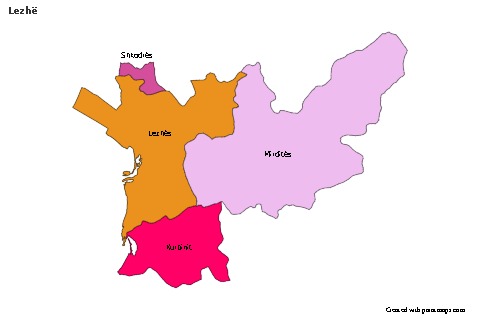 Sample Maps for Lezhë (colored)