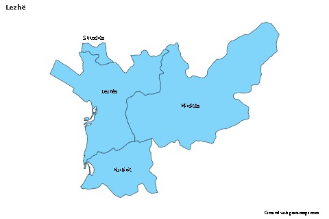 Sample Maps for Lezhë (blue)