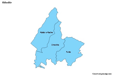 Contoh Peta untuk Shkodër (biru)