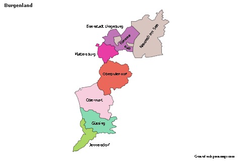 Sample Maps for Burgenland (colored)
