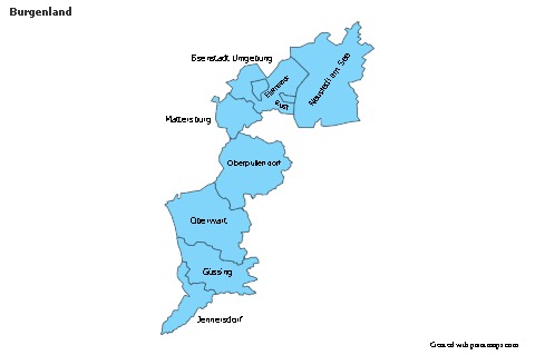 Sample Maps for Burgenland (blue)
