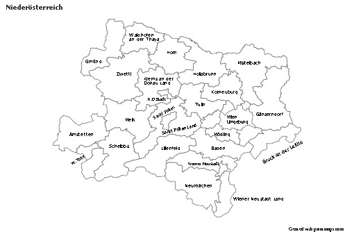 Sample Maps for Niederösterreich (black-white)